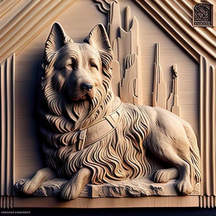 3D model Maremmo Abruzzi Shepherd dog (STL)